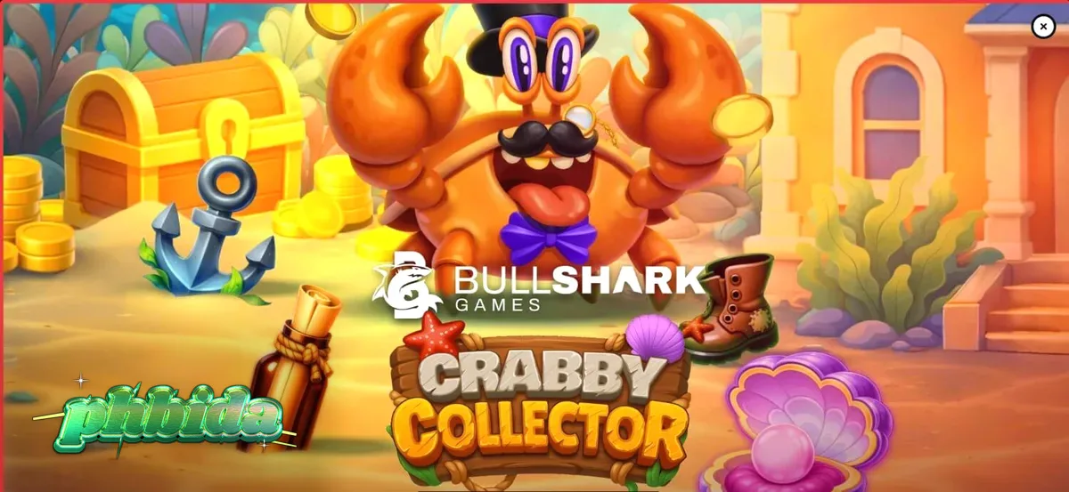 Ang makulay na underwater grid ng Crabby Collector slot